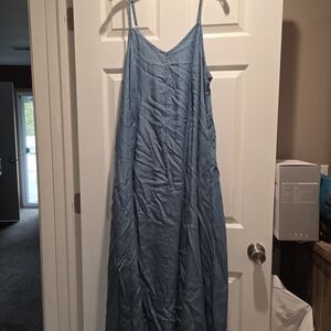 Maxi Chambray Trapeze Dress TORRID Size 1